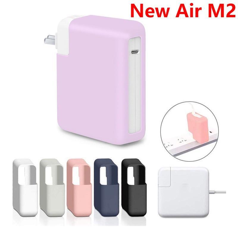 Vỏ Silicone Bọc Bộ Sạc Macbook new air 13.6 inch M2 A2681 30W 67W 35W 2022
