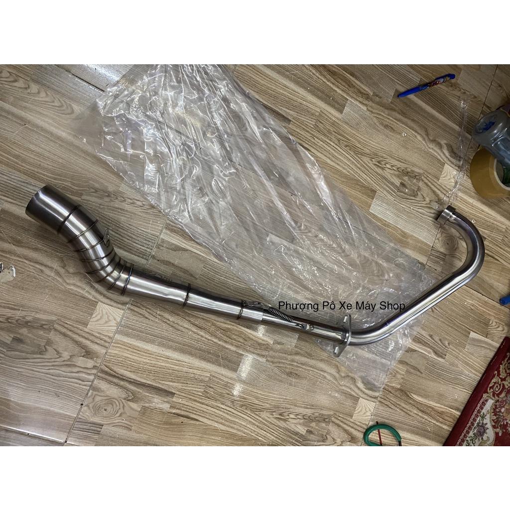 Cổ pô INOX 2 khúc INOX 304 gắn pô lon 32x51dành cho R15 V2-3/ MT15/ XSR155/ TFX 150/ FZ150i