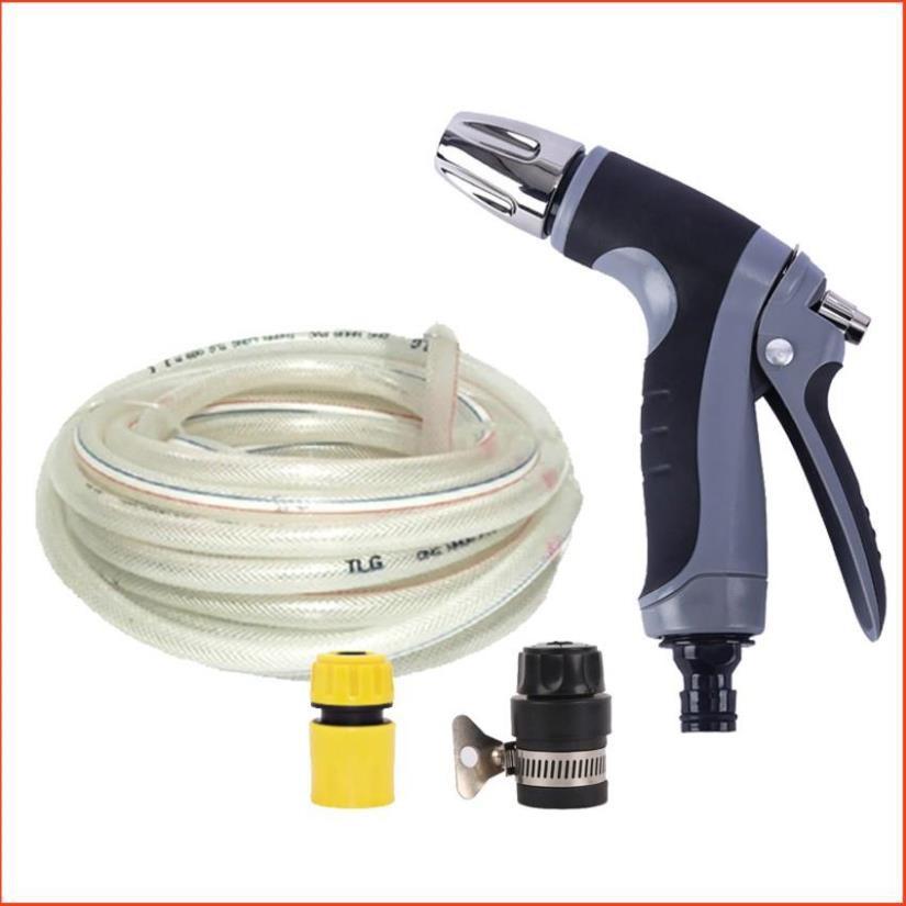 Bộ dây và vòi xịt tăng áp rửa xe tưới cây 206817