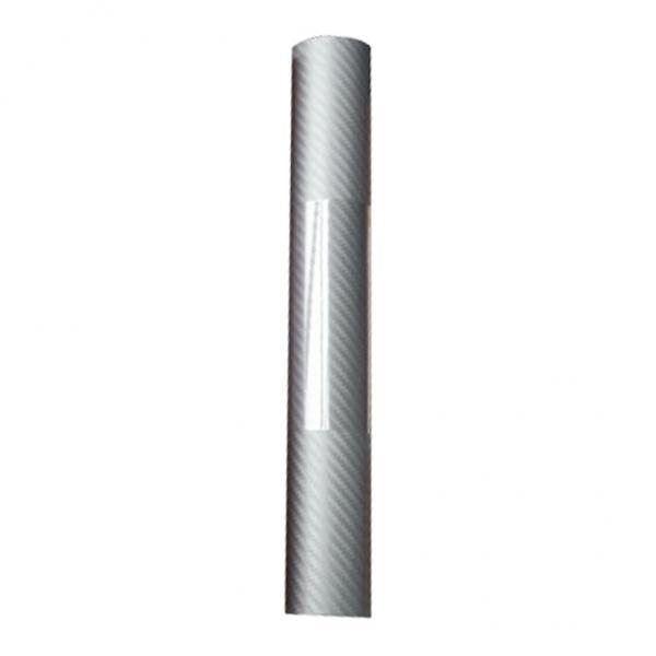 2-3pack 127cm Long 3D Carbon Fiber Changing Stickers Decal for Car Body silvery