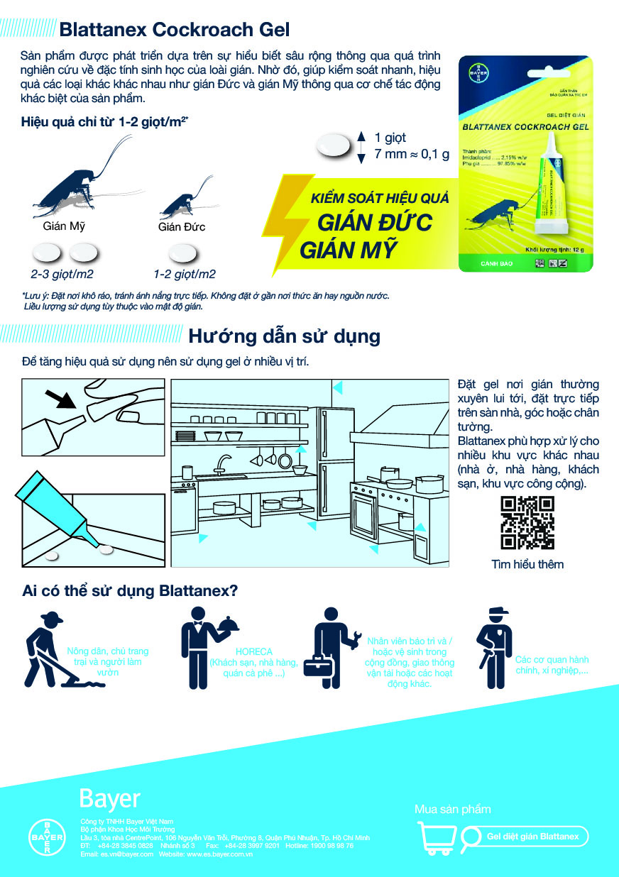 Gel Diệt Gián Blattanex Chính Hãng