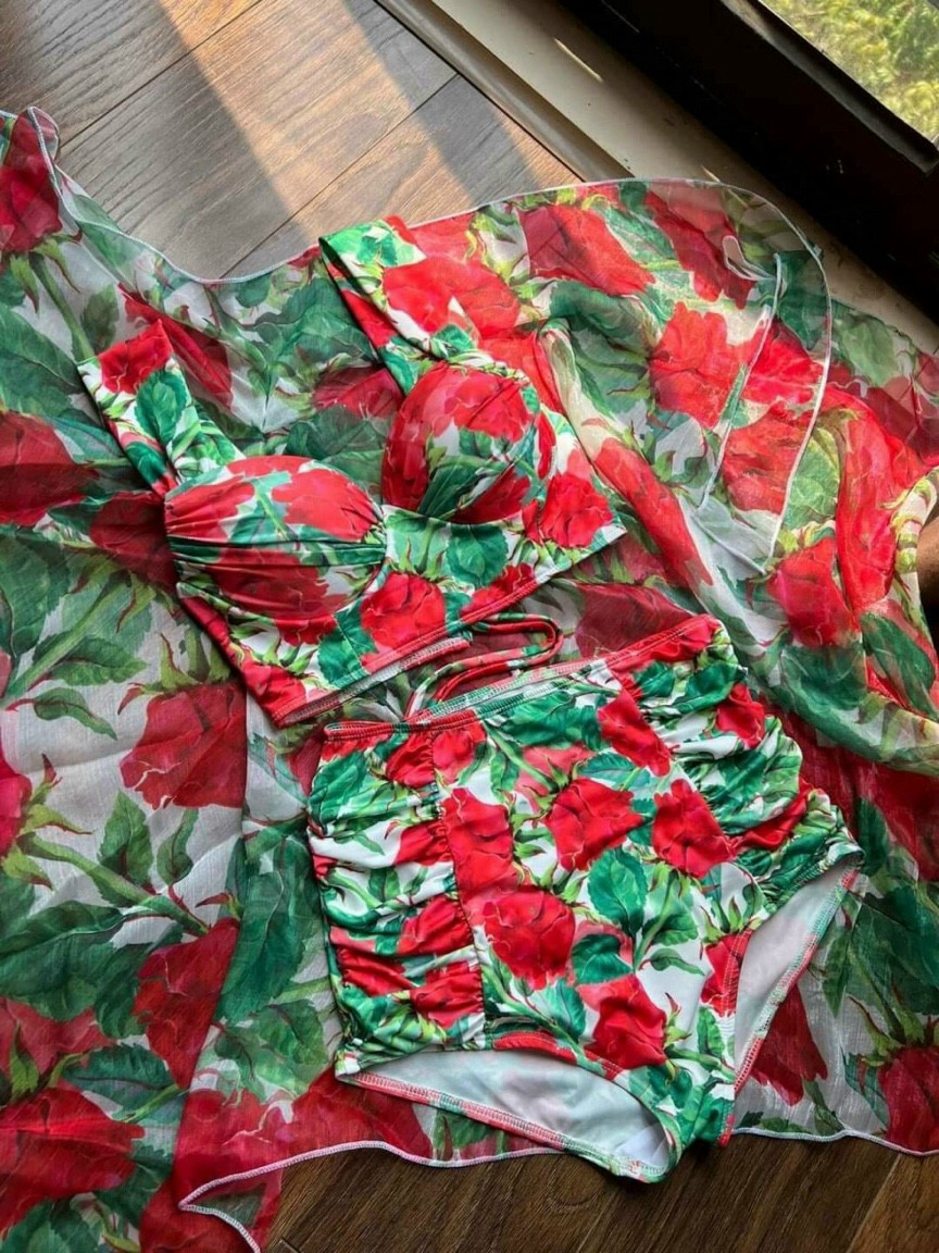 Set Bikini Đi Biển 3 Món Điệu Đà