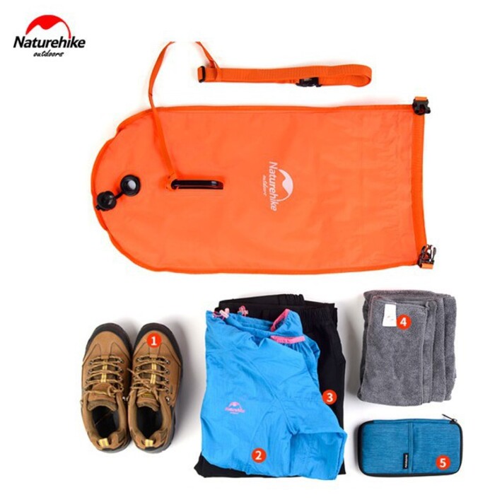 Phao bơi naturehike đồ cắm trại thể thao du lịch kiêm túi tắm chống nước phao hồ bơi campout A070