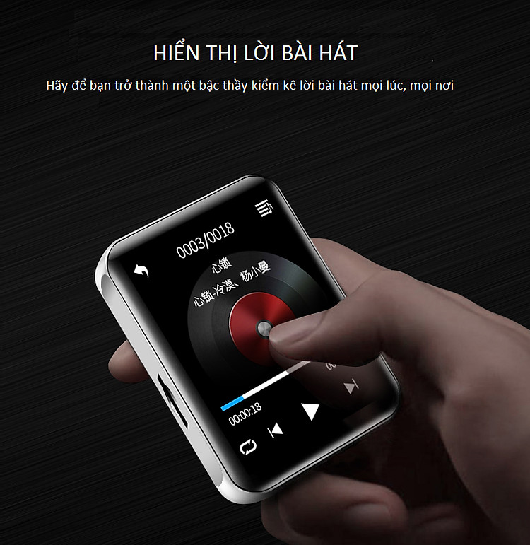 Máy Nghe Nhạc Cảm Ứng Ruizu M9 Có Bluetooth - Hàng Chính Hãng