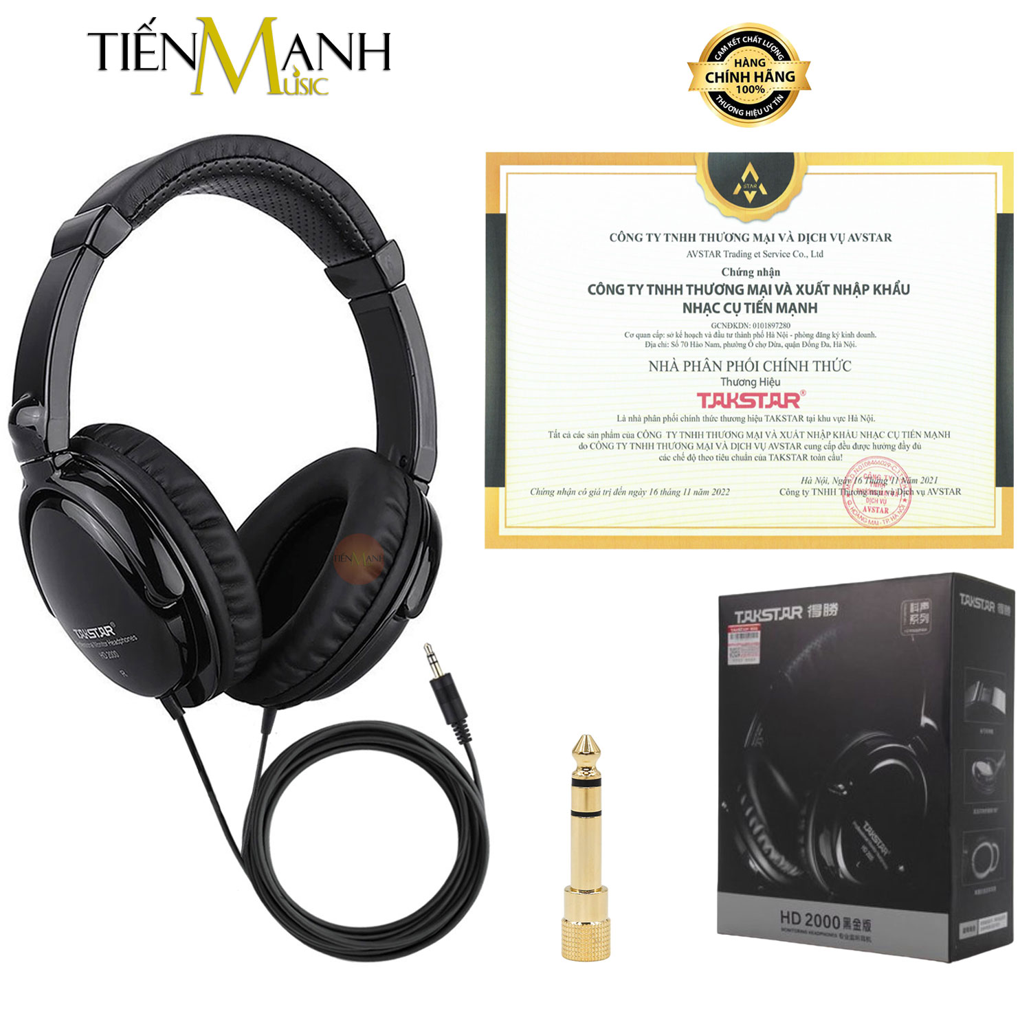 Hình ảnh Tai Nghe Kiểm Âm Takstar HD2000 - Studio Monitor Headphones Professional Hàng Chính Hãng