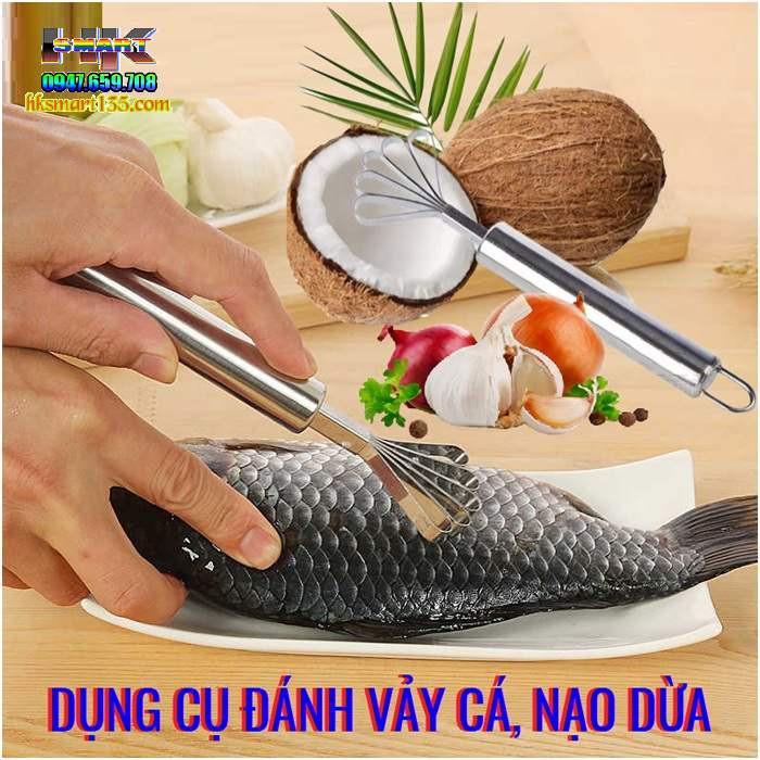 Cây đánh vẩy cá, nạo dừa, chất liệu inox