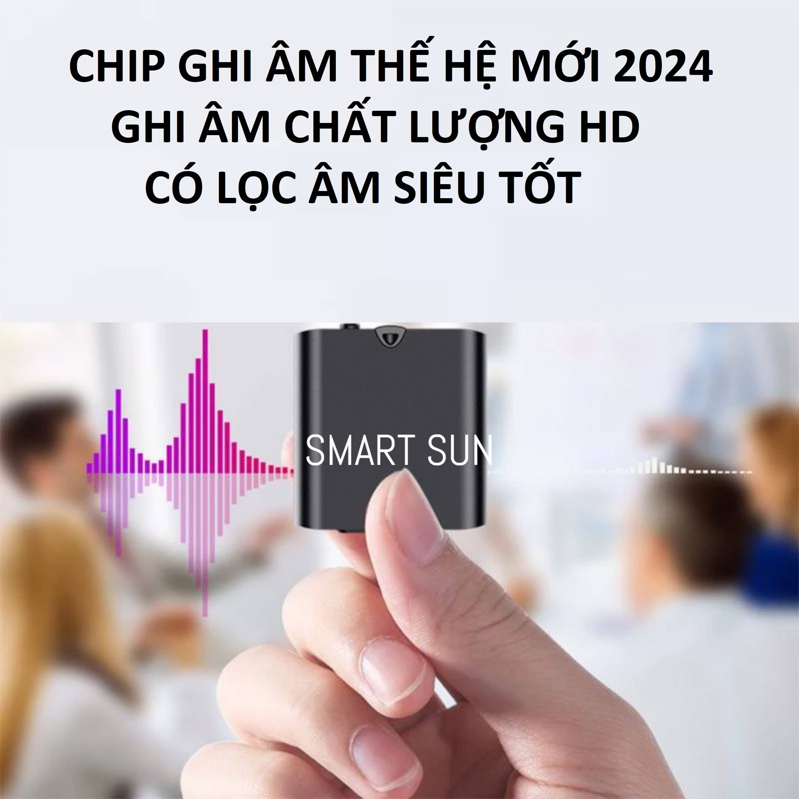 Máy ghi âm mini chuyên nghiệp siêu lọc âm, pin 20-25H. Chất lượng thu âm HD