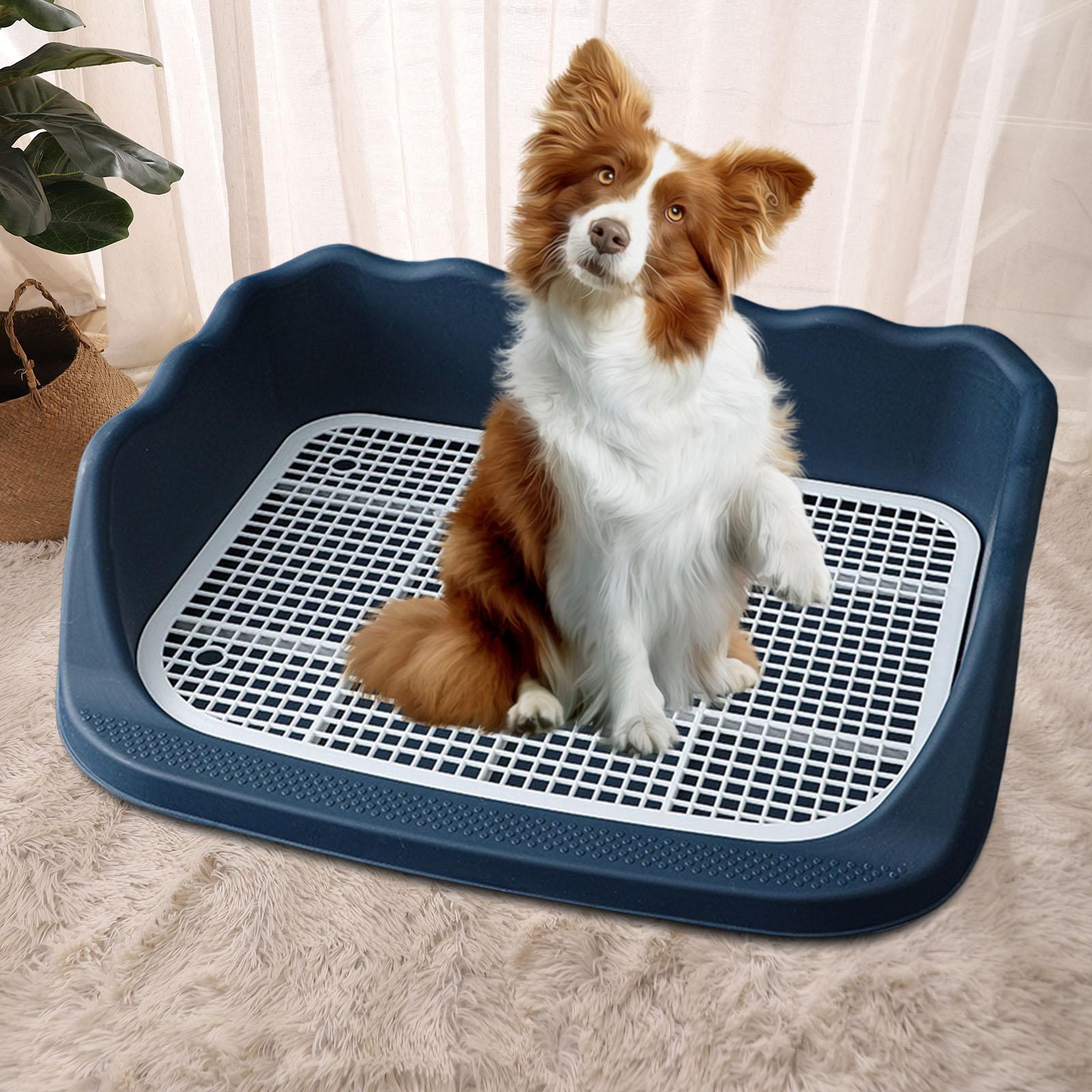 Pet Dog Toilet Cleaning Tool Guardrail Design for Chinchilla Puppy Bunny Dark
