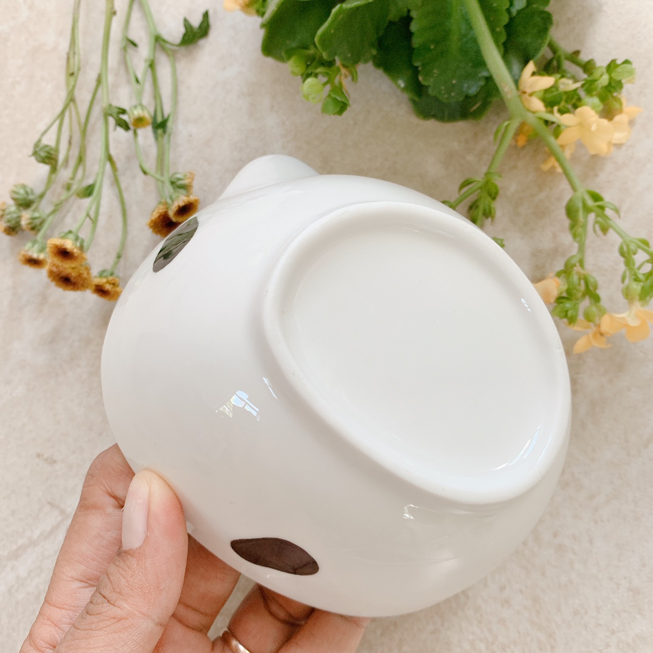 Chén, Bát Ăn Dặm Cho Bé Bằng Sứ Hình Gấu Trúc