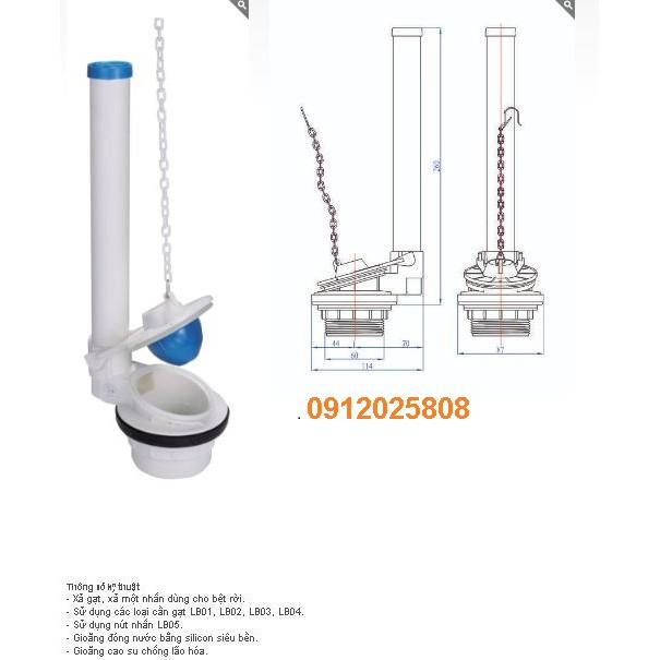 FV01 - Cây xả bồn cầu gạt và 1 nút nhấn