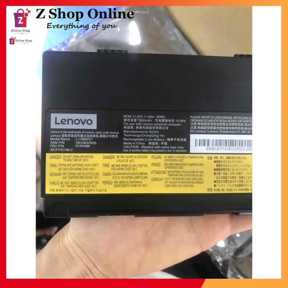 Pin Xịn (Battery) Dùng Cho Laptop Lenovo Thinkpad P50 P51 P52 77+ Originals