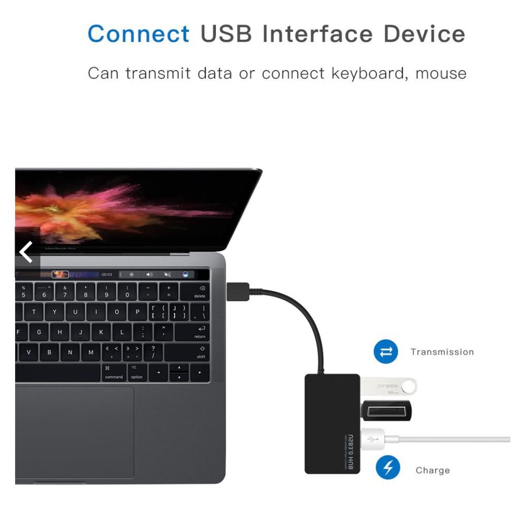 Hub chia usb 3.0 ra 4 cổng có cổng cấp nguồn 3.5 cho hub - Hồ Phạm