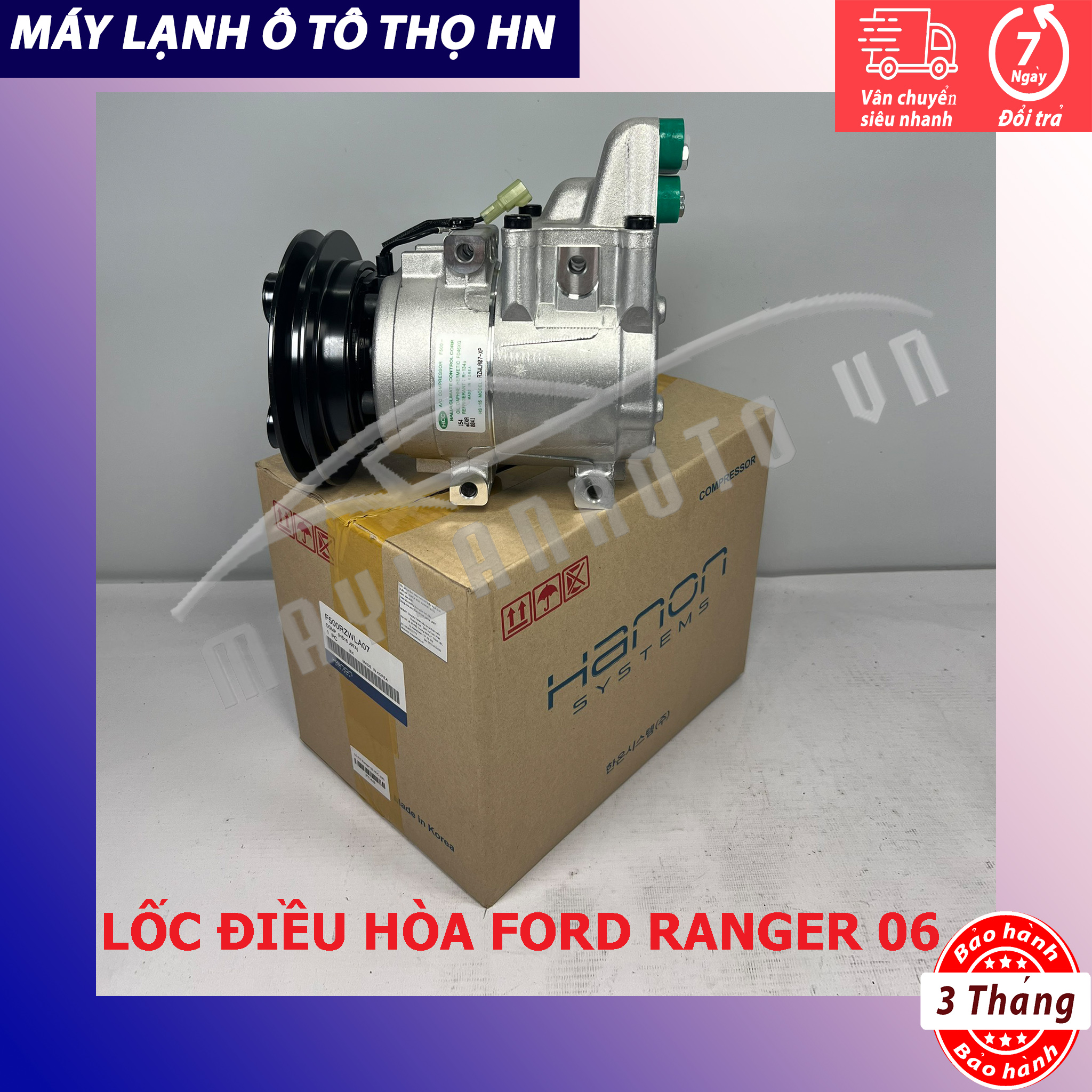 Lốc điều hòa Ford Ranger 2003 2004 2005 2006 2007 2008 2009 2010 hàng xịn Hàn Quốc 03 04 05 06 07 08 09 10