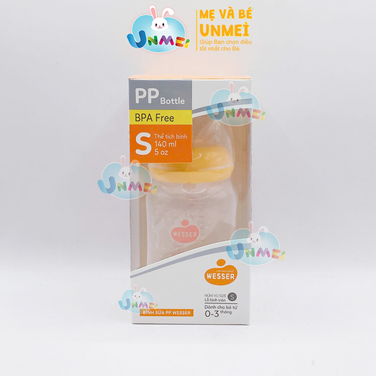 Bình Sữa PP Wesser - (Giao màu ngẫu nhiên)