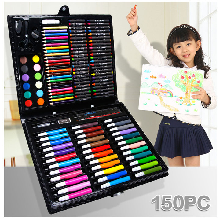 Bộ hộp bút chì màu 150 chi tiết cho bé