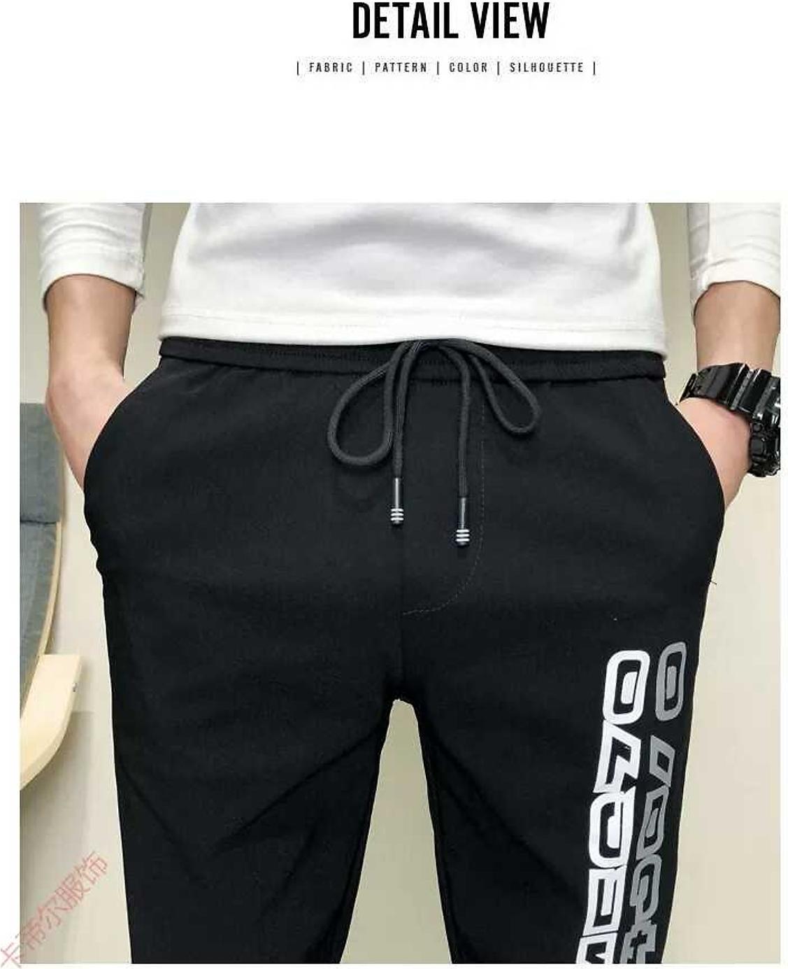 Quần Jogger thể thao in chữ bắt mắt chất liệu cotton cao cấp có hai túi xéo tiện lợi dễ phối đồ thời trang giới trẻ