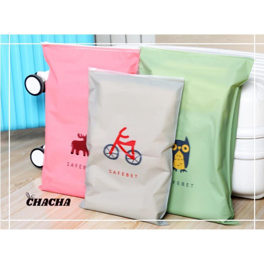 Túi đựng giày dép quần áo CHACHA SWEET chống bẩn, chống thấm cao cấp có khóa kéo