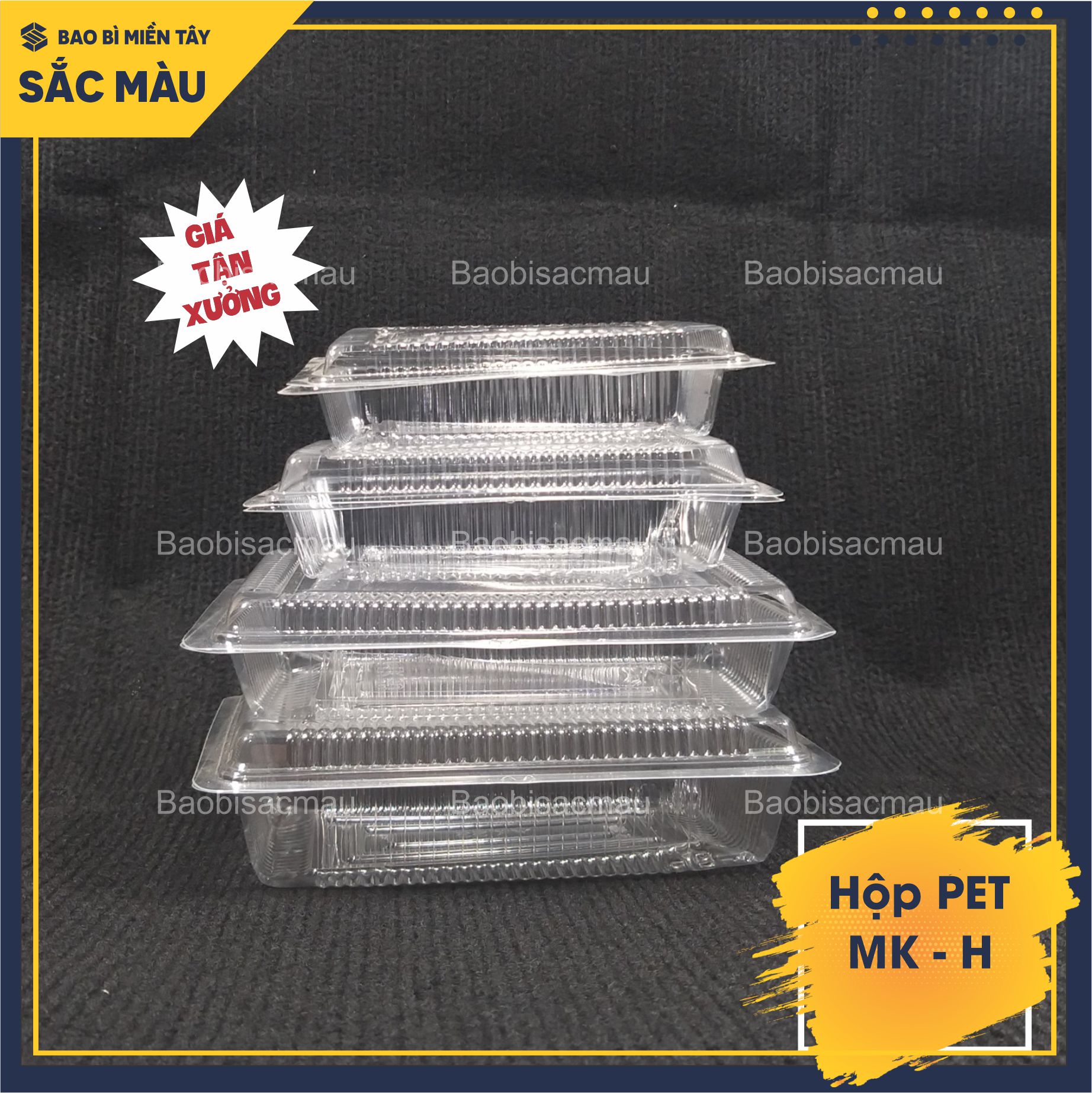 COMBO 100 HỘP NHỰA ĐỰNG BÁNH, THỰC PHẨM... - H21, H25, H30, H50, H55