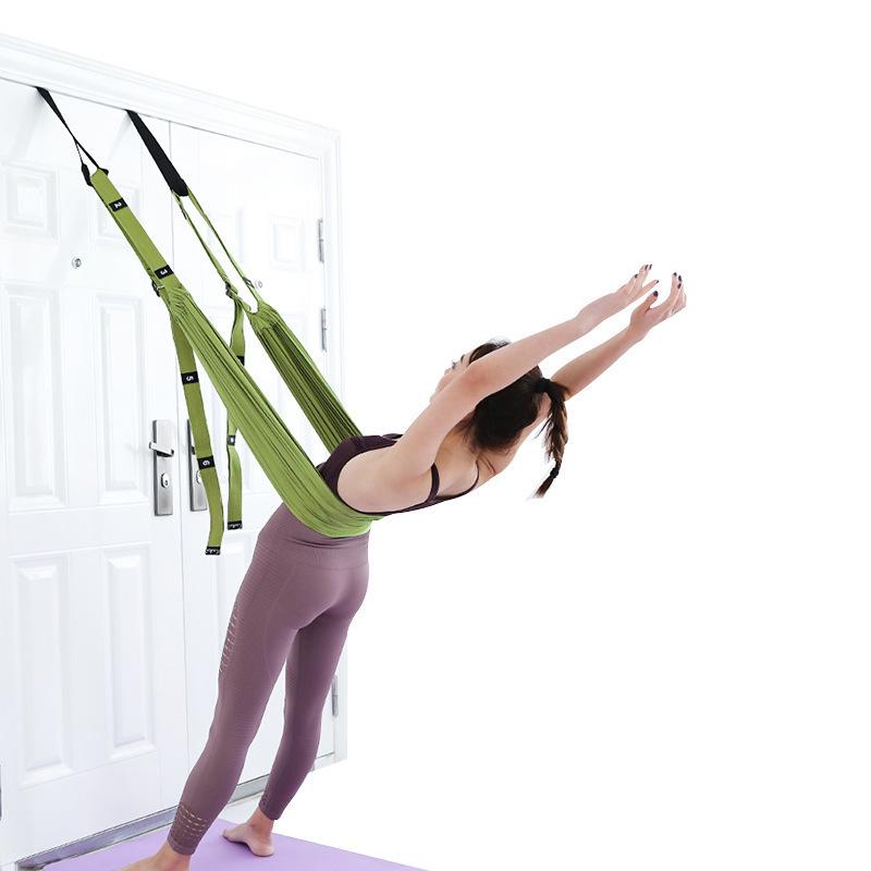 Thảm Tập Yoga Trên Không Võng Nữ, Có Thể Điều Chỉnh Trên Không Tập Yoga Dây Treo Võng Thun Co Giãn Handstand Dây Đào Tạo Thiết Bị