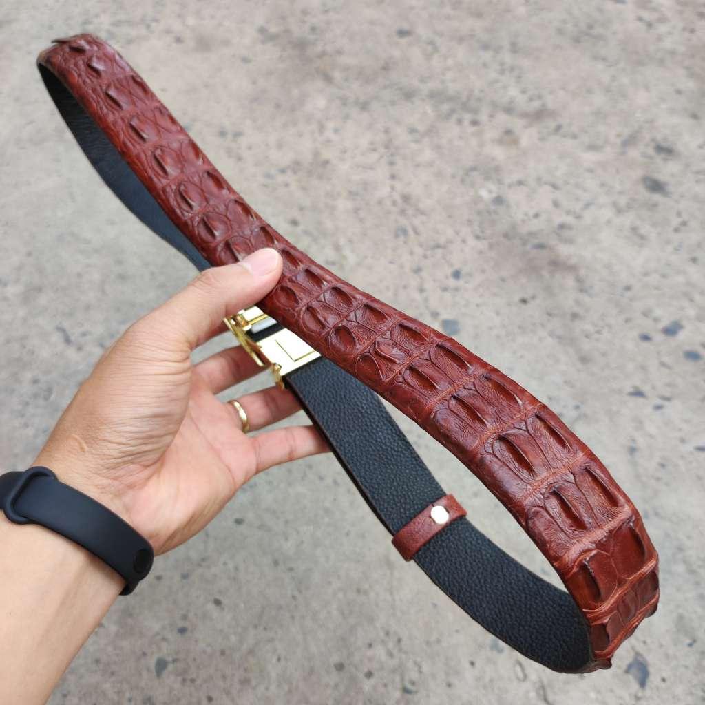 Thắt Lưng Nam Da Cá Sấu Liền Gai Lưng N31ND2