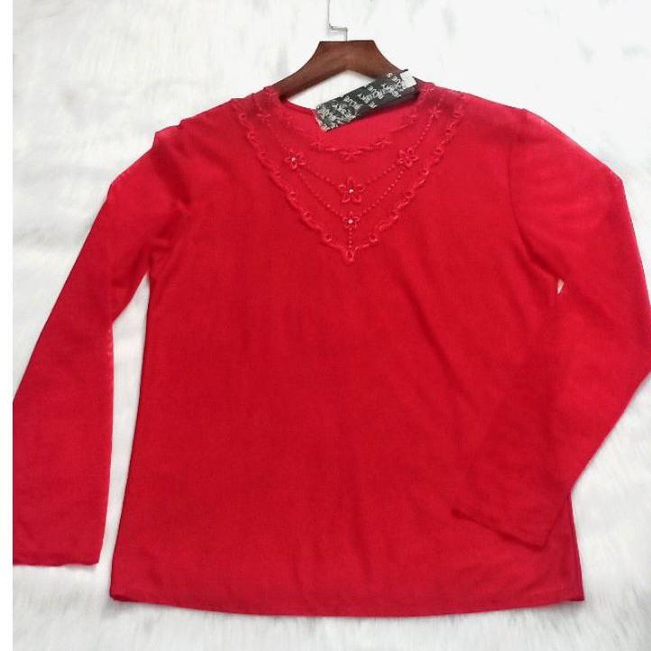 Áo Thun Cotton Phối Ren Lưới Cực Xinh ảnh thật