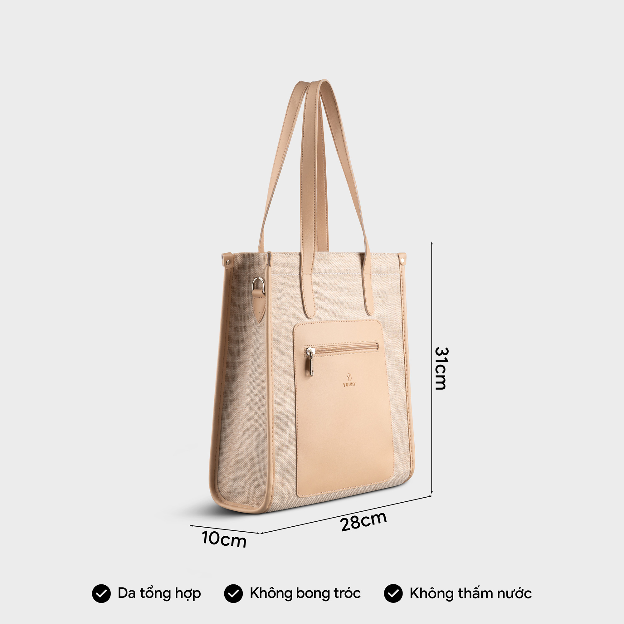 Túi Yuumy ( Thời trang nữ cói phối màu tote - Túi xách da Seasand YTX47 )