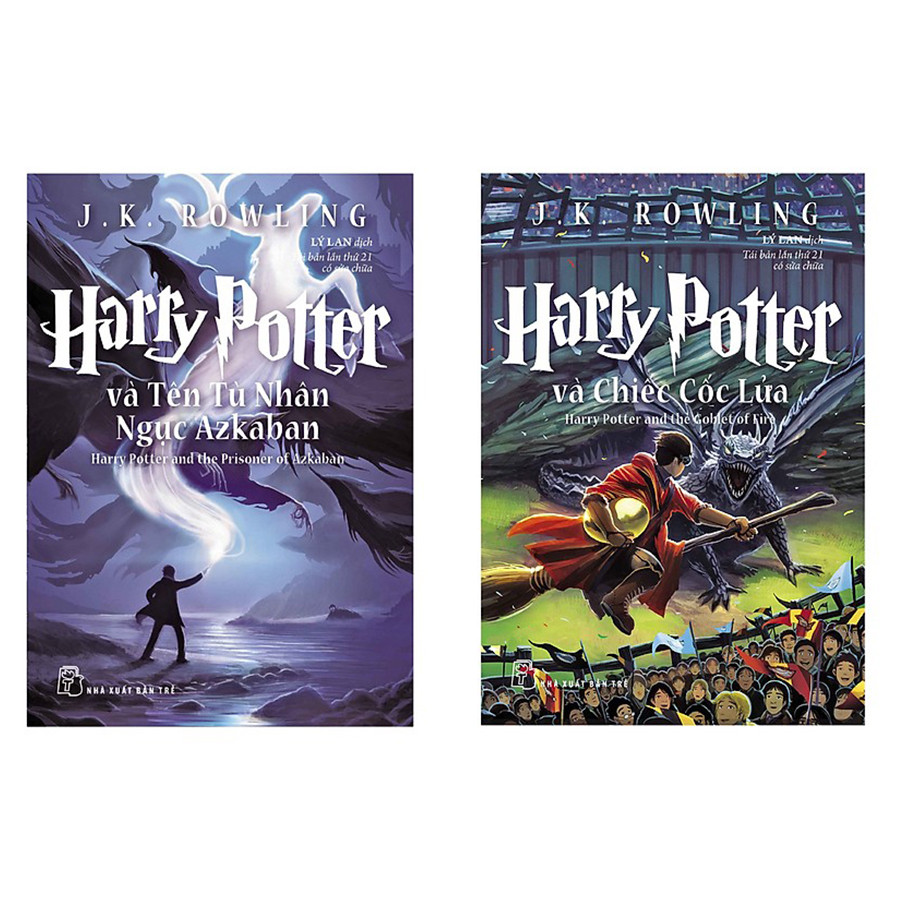 Combo sách Harry Potter Và Tên Tù Nhân Ngục Azkaban - Tập 3 và Harry Potter Và Chiếc Cốc Lửa - Tập 4