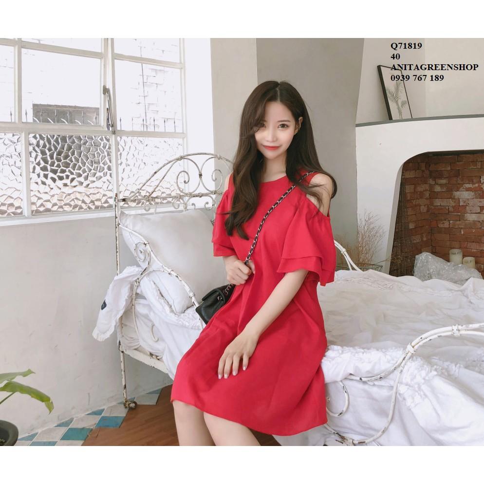 Q71819 ĐẦM SUÔNG KHOÉT VAI