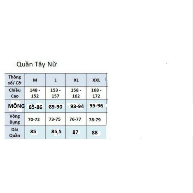 Quần tây nữ Thái Hòa 9 tấc (màu đen vân sọc)