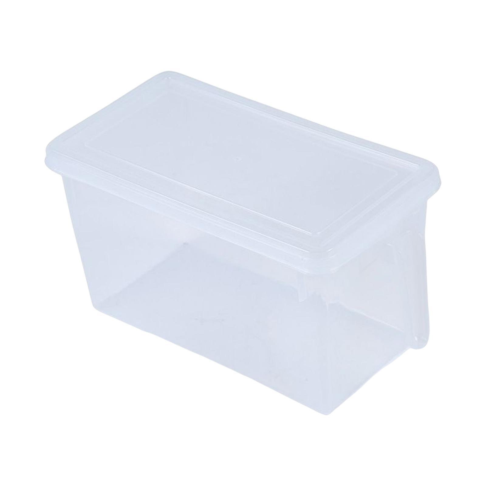 Fridge Organizer Box with Lid Leakproof Food Storage Organizer for Cabinets Shelves