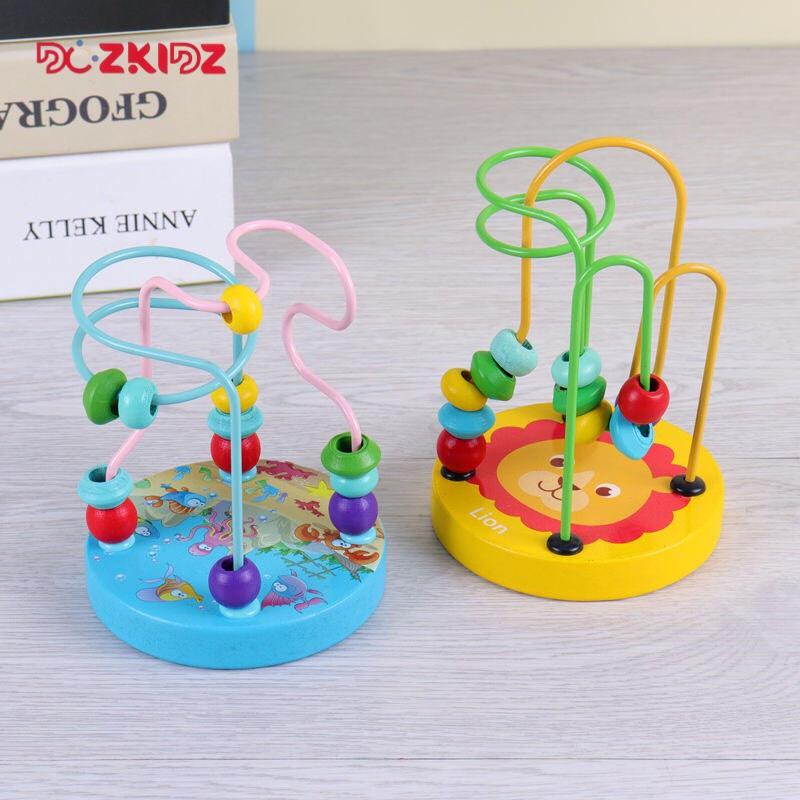 SET 9 MÓN - đồ chơi cảm quan, âm nhạc , vận động tinh bằng gỗ cho bé 0-2 tuổi - DOZKIDZ