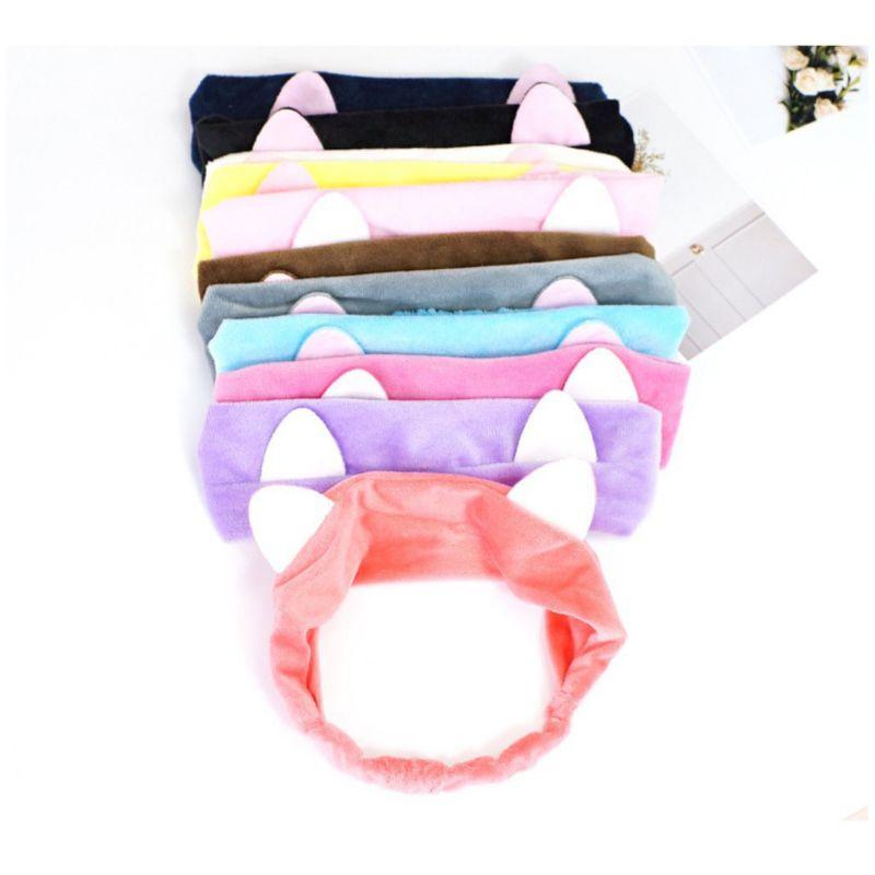 Băng Đô Cài Tóc Tai Mèo Thiết Kế Phong Cách Hàn Quốc