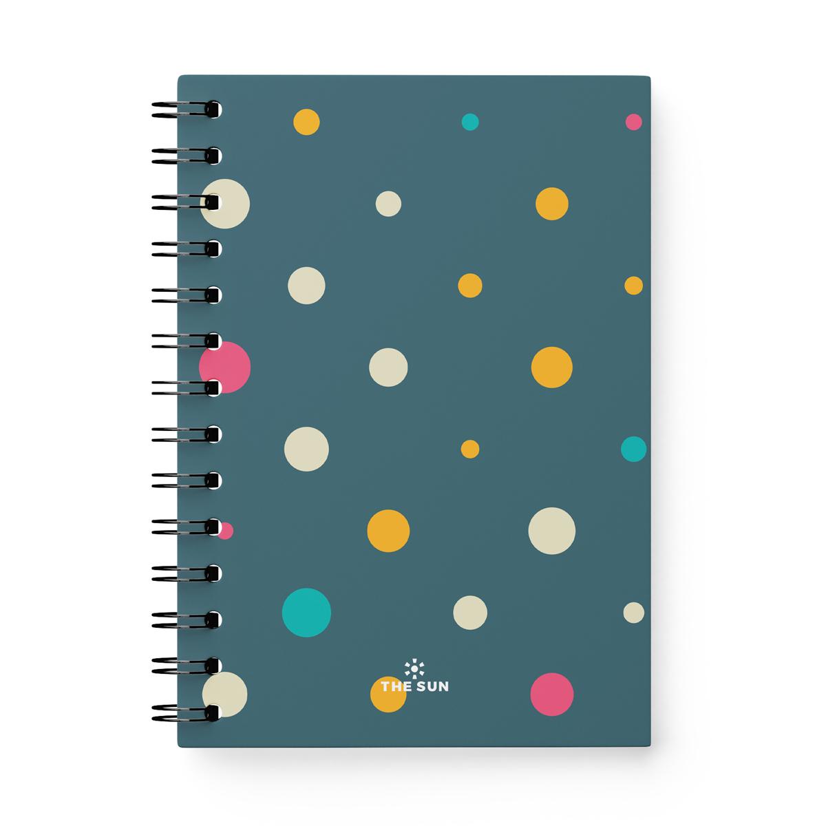 Sổ Lò Xo Bìa Cứng Retro B6 - Kẻ Ngang - 160 Trang 80gsm - The Sun 02
