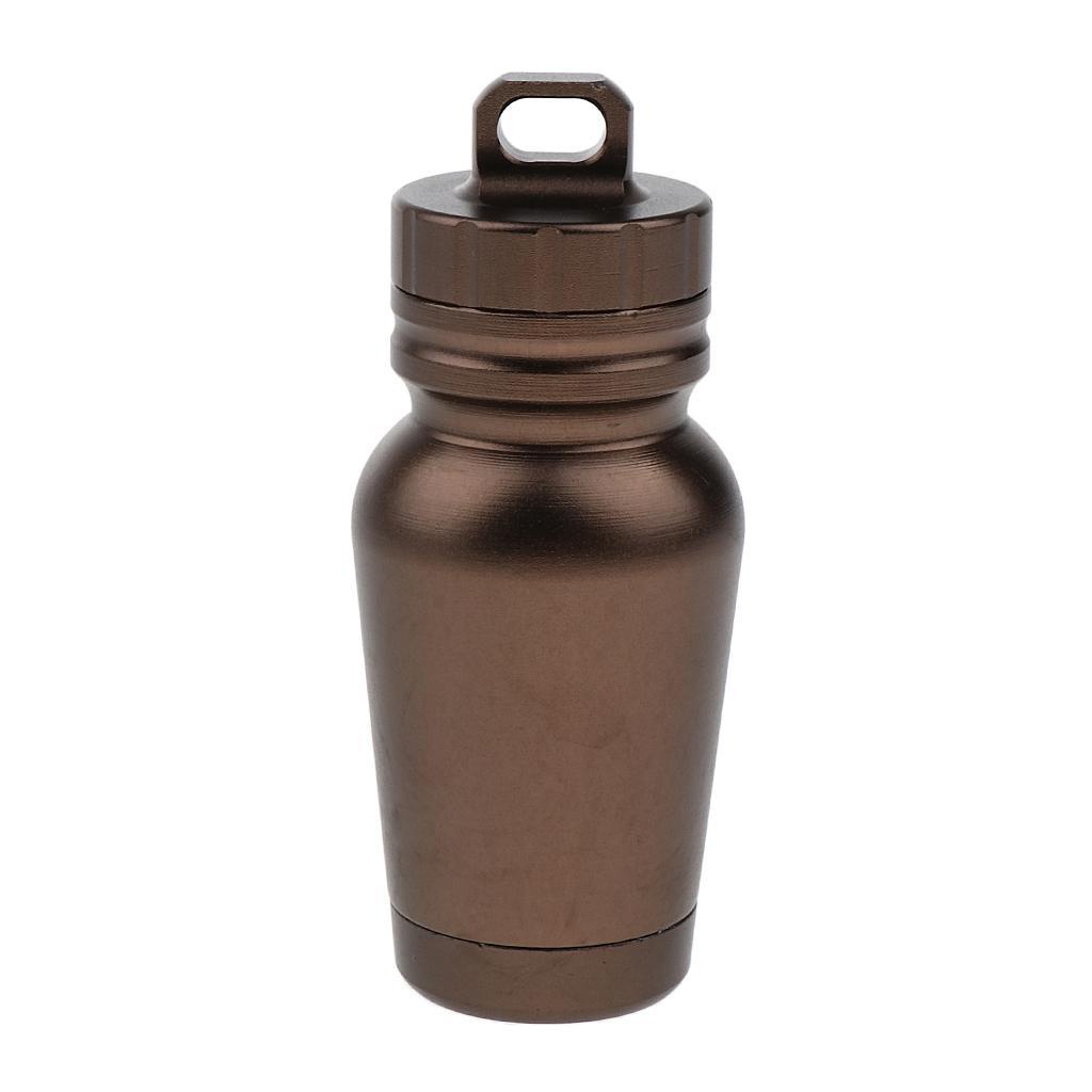 Outdoor Storage Container Case Pillbox Keyring Carry Cash Capsule