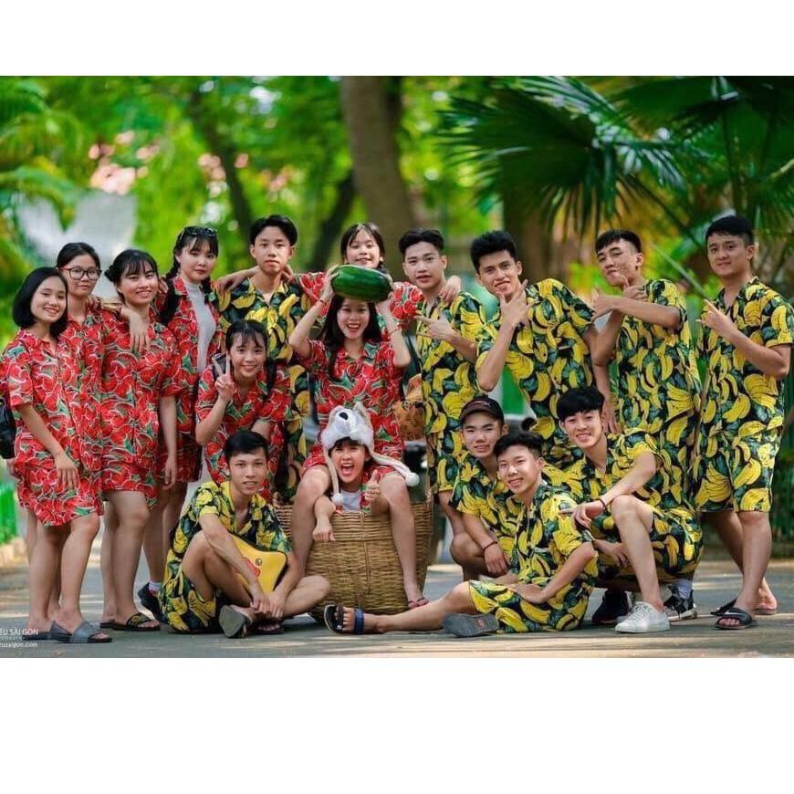 Bộ Pijama Hoa Qủa Nam nữ