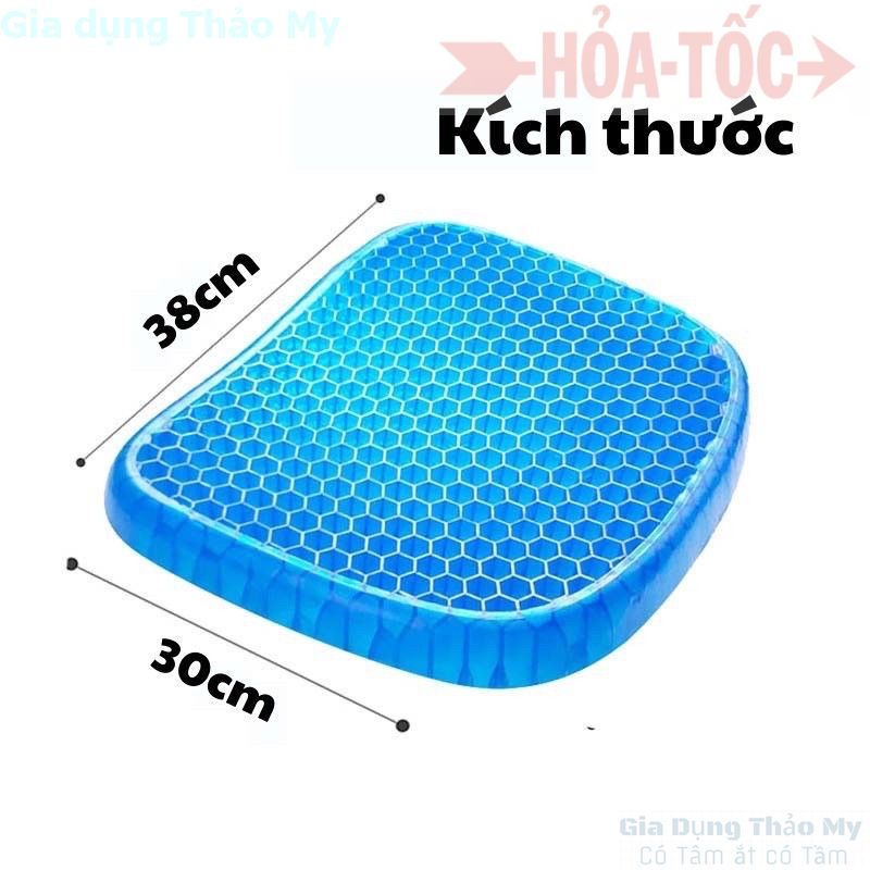 ĐỆM NGỒI 3D SILICON CAO CẤP THOÁNG KHÍ CHỐNG ĐAU MỎI