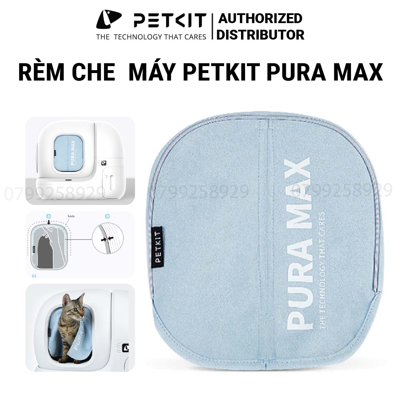 Rèm Che Dùng Cho Máy Dọn Phân Mèo Tự Động Petkit Pura Max