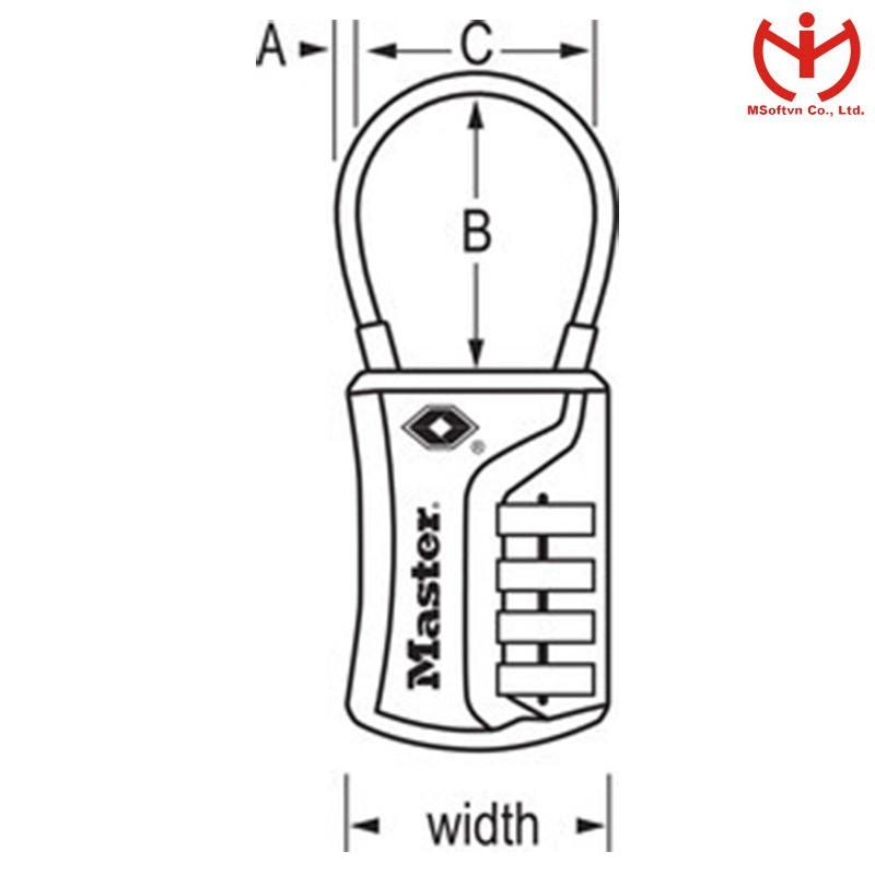 Khóa Số Vali TSA Master Lock 4697 D