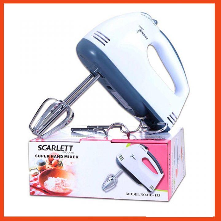 Máy Đánh Trứng Cầm Tay Máy Đánh Trứng Mini Cầm Tay Scarlett 7 Tốc Độ Cực Mạnh