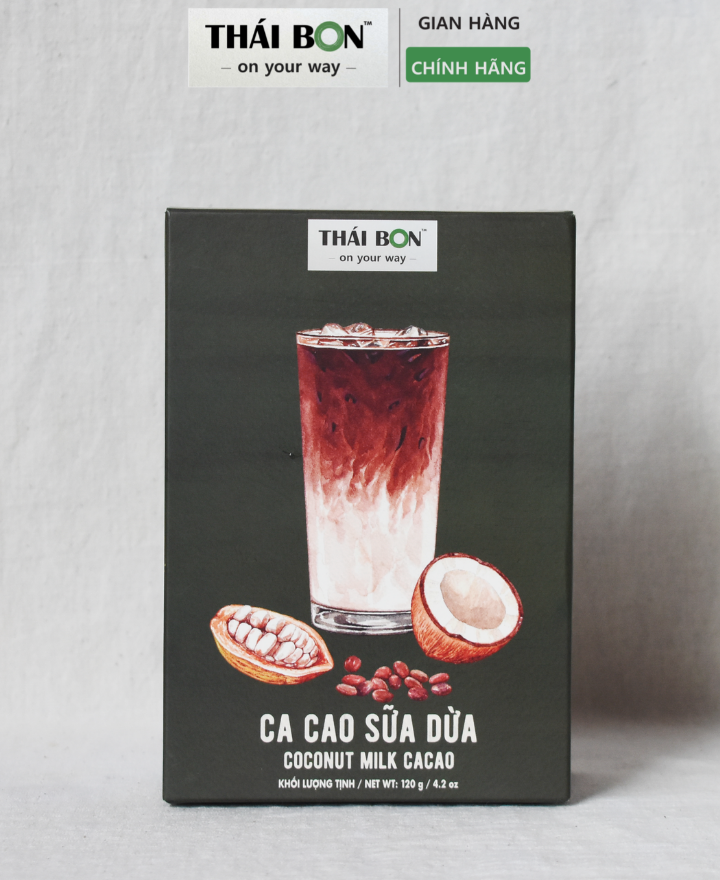 Ca cao sữa dừa hộp 250g - Bột Ca cao Thái Bon