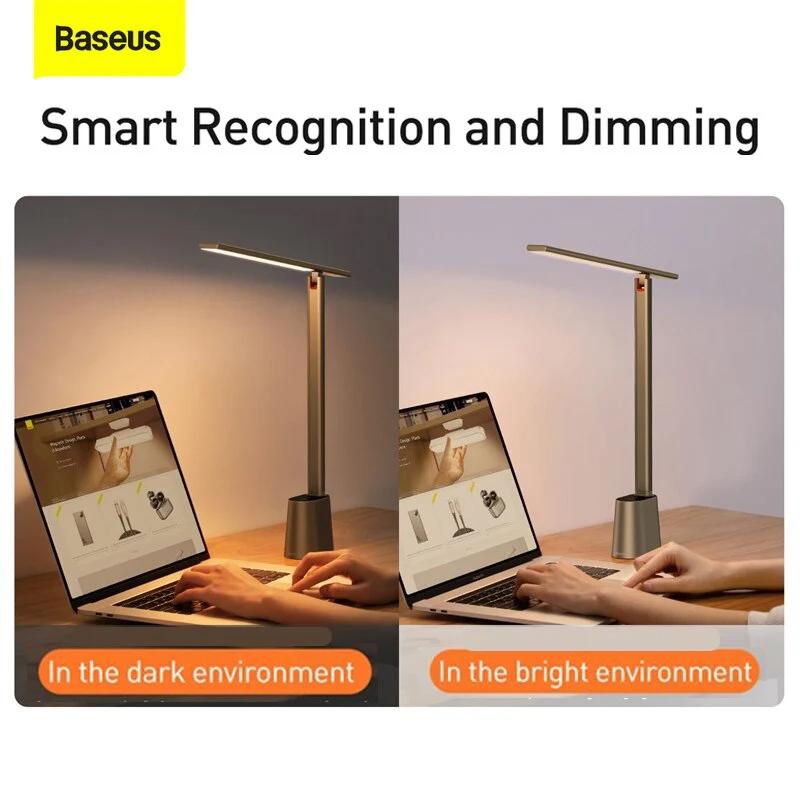 Đèn LED để bàn chống mỏi mắt, chống cận Baseus Smart Eye Series DGZG-02, pin 2200mAh- Hàng chính hãng.