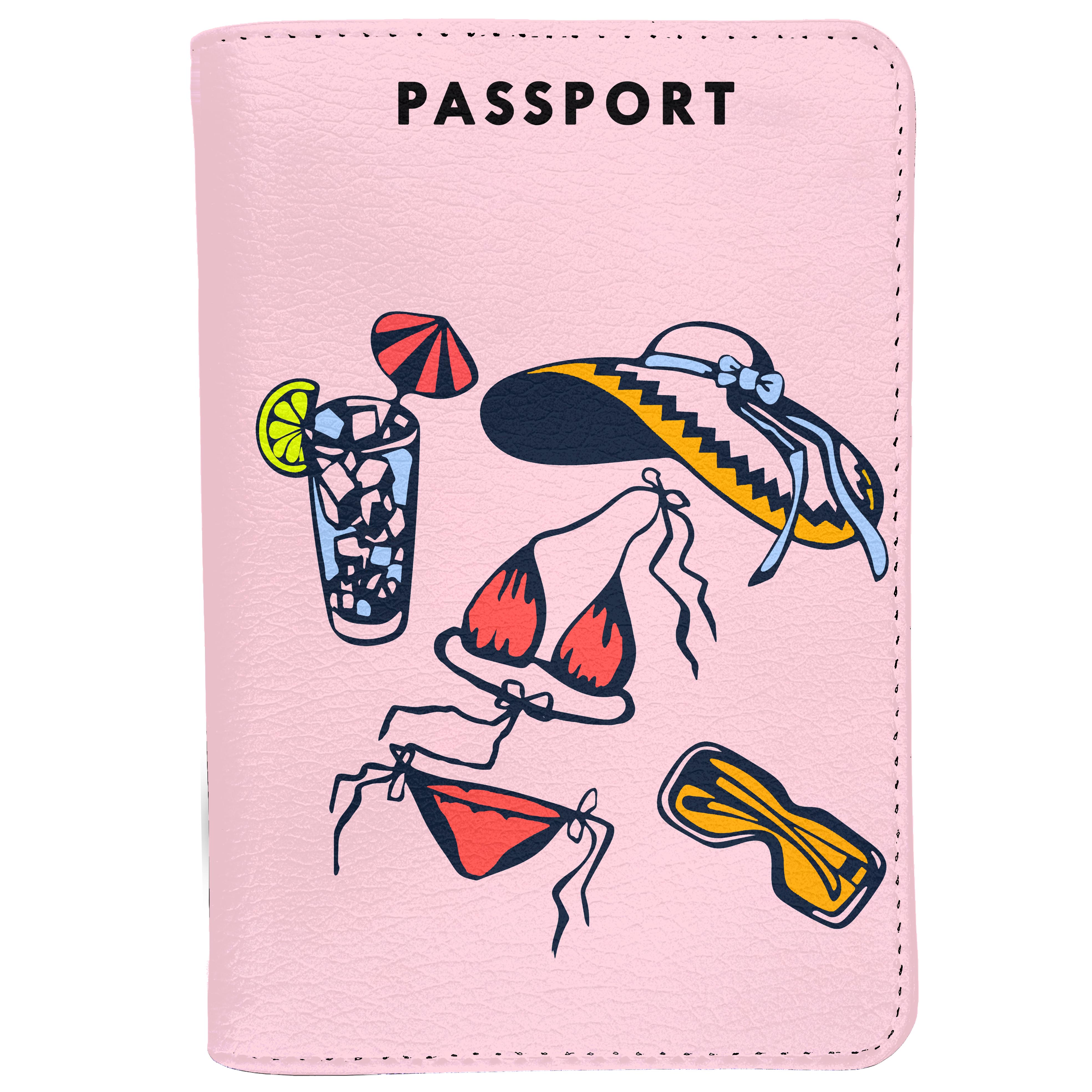 Bao Da Hộ Chiếu Và Thẻ Phụ Kiện DU LỊCH BIỂN - Ví Đựng Passport Du Lịch CUTE - Passport Cover Holder TROPICAL - Đơn Giản - Độc Đáo - Vintage - LT037