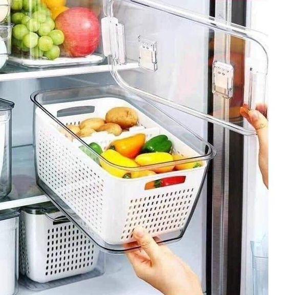 HỘP ĐỰNG THỰC PHẨM, HỘP BẢO QUẢN RAU CỦ QUẢ ĐA NĂNG KÍCH THƯỚC 30*18*15 cm