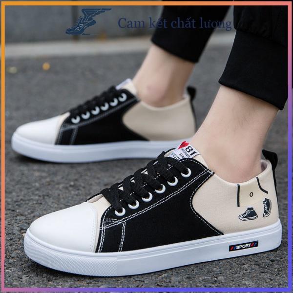 Giày canvas cổ cao thời trang Hàn Quốc mới 2022 dễ phối đồ cho nam