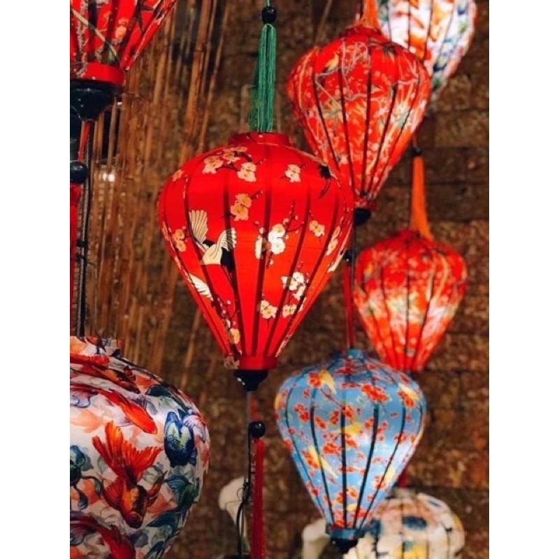 Đèn lồng hội an vải phi 3D vietnames lanterns (30,45cm)