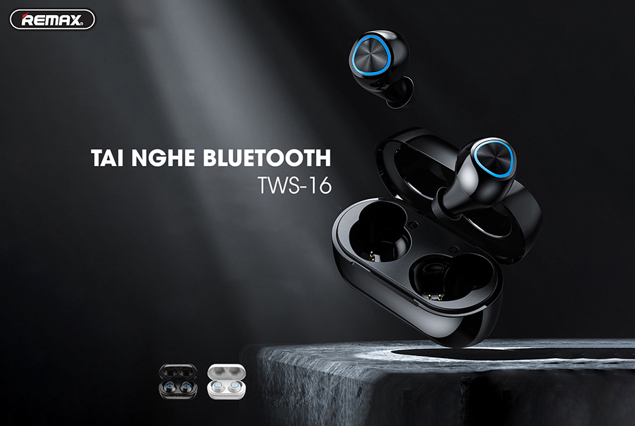 Tai Nghe Bluetooth REMAX TWS-16 Công Nghệ 5.0 - Hàng Chính Hãng