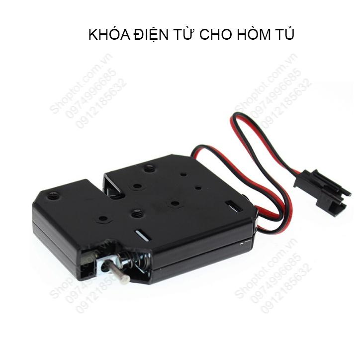 Khóa điện từ lắp cho hòm, tủ, hộp, cốp xe, tủ để đồ cá nhân K02