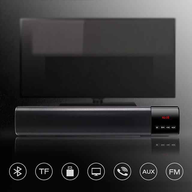 Loa Bluetooth Soundbar B28S, Màn Hình LED Nổi Bật, Tích Hợp FM, AUX, TF, USB - Âm Thanh Siêu Trầm )