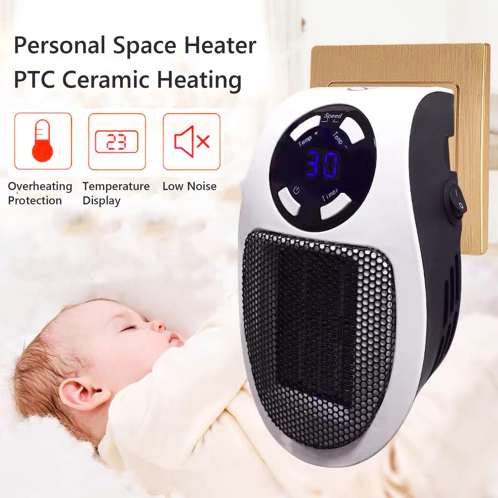 Máy Sưởi Không Gian Bằng Điện Với Màn Hình Led Hẹn Giờ Trên Tường