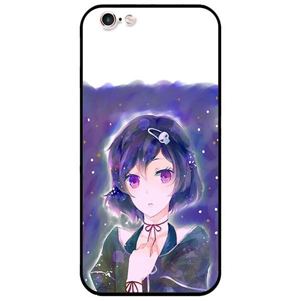 Ốp lưng dành cho iPhone 6 / 6s / 7 / 8 / 7 Plus / 8 Plus / SE 2020 - Nàng Anime Mắt Tím
